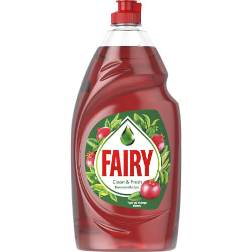 ΥΓΡΟ ΠΙΑΤΩΝ FAIRY CLEAN & FRESH ΚΟΚΚΙΝΑ ΜΟΥΡΑ ΕΛΛΗΝΙΚΟ 900ml