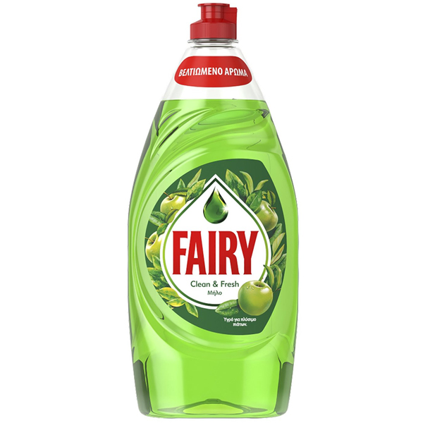 ΥΓΡΟ ΠΙΑΤΩΝ FAIRY CLEAN & FRESH ΜΗΛΟ  900ml ΕΛΛΗΝΙΚΟ