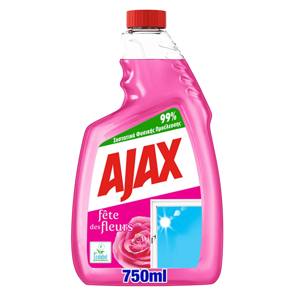 ΥΓΡΟ ΤΖΑΜΙΩΝ AJAX ΑΝΤΑΛΛΑΚΤΙΚΟ ΡΟΔΟ ΑΥΓΗΣ 750ml