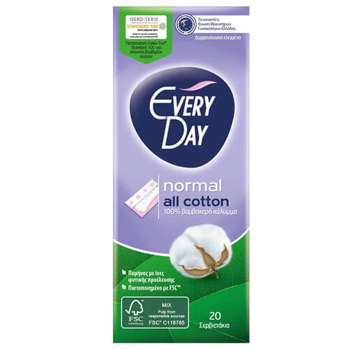 ΣΕΡΒΙΕΤΑΚΙ EVERYDAY ALL COTTON NORMAL 20τεμ