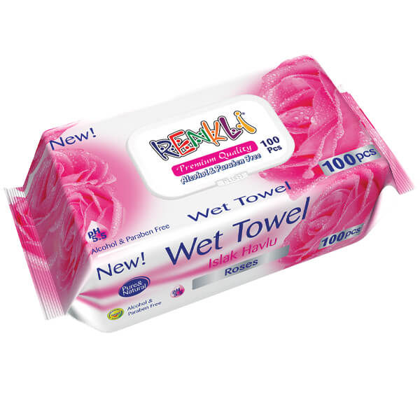 ΜΩΡΟΜΑΝΤΗΛΑ RENKLI ΜΕ ΚΑΠΑΚΙ ROSE 100τεμ