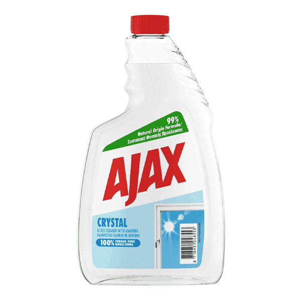 ΥΓΡΟ ΤΖΑΜΙΩΝ AJAX ΑΝΤΑΛΛΑΚΤΙΚΟ CRYSTAL CLEAN 750ml