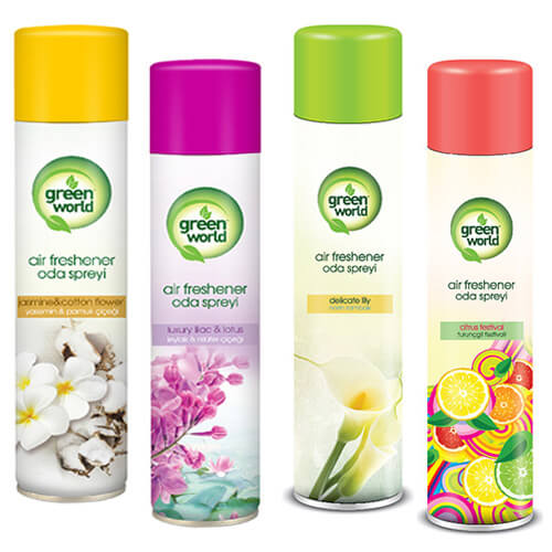 ΑΡΩΜΑΤΙΚΟ ΧΩΡΟΥ GREEN WORLD 400ml ΔΙΑΦΟΡΑ ΑΡΩΜΑΤΑ