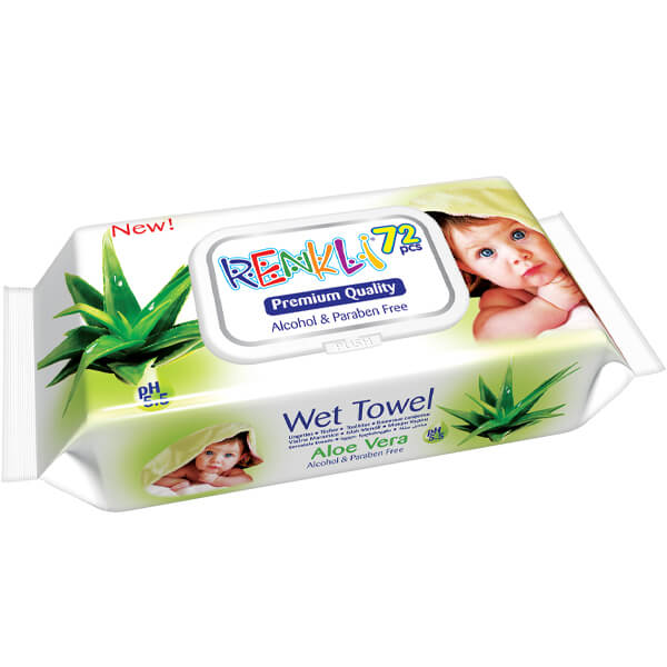 ΜΩΡΟΜΑΝΤΗΛΑ RENKLI ΜΕ ΚΑΠΑΚΙ ALOE VERA 72τεμ