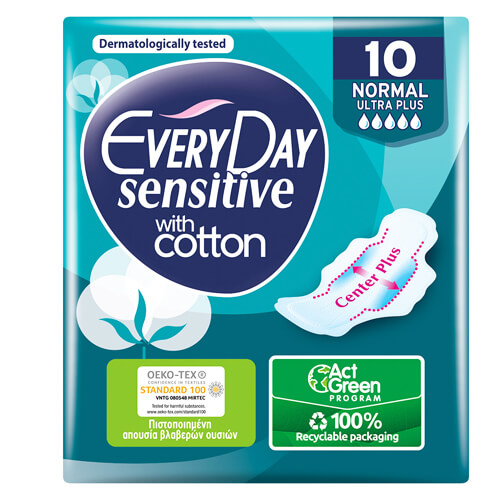 ΣΕΡΒΙΕΤΕΣ EVERYDAY SENSITIVE NORMAL ULTRA PLUS 10τεμ