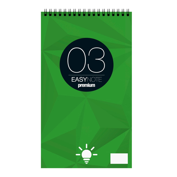 ΜΠΛΟΚ ΣΠΙΡΑΛ EASY NOTE 50φύλλων ΛΕΥΚΟ 03