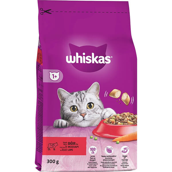 ΓΑΤΟΤΡΟΦΗ WHISKAS ΓΕΜΙΣΤΕΣ ΚΡΟΚΕΤΕΣΜΟΣΧΑΡΙ 300γρ