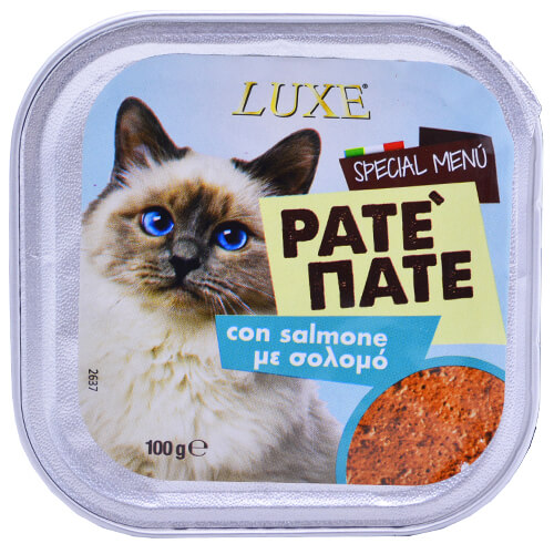 ΓΑΤΟΤΡΟΦΗ LUXE PATE ΣΟΛΟΜΟ 100γρ