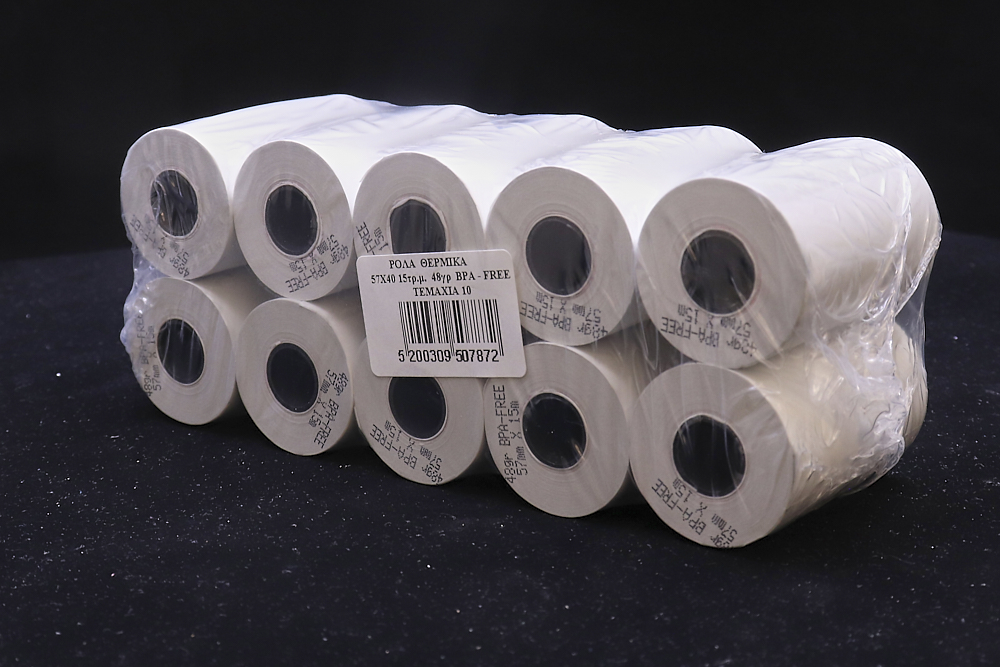 ΘΕΡΜΙΚΟ ΡΟΛΟ ΧΑΡΤΟΤΑΙΝΙΑ 57mm x 15m  10τεμ