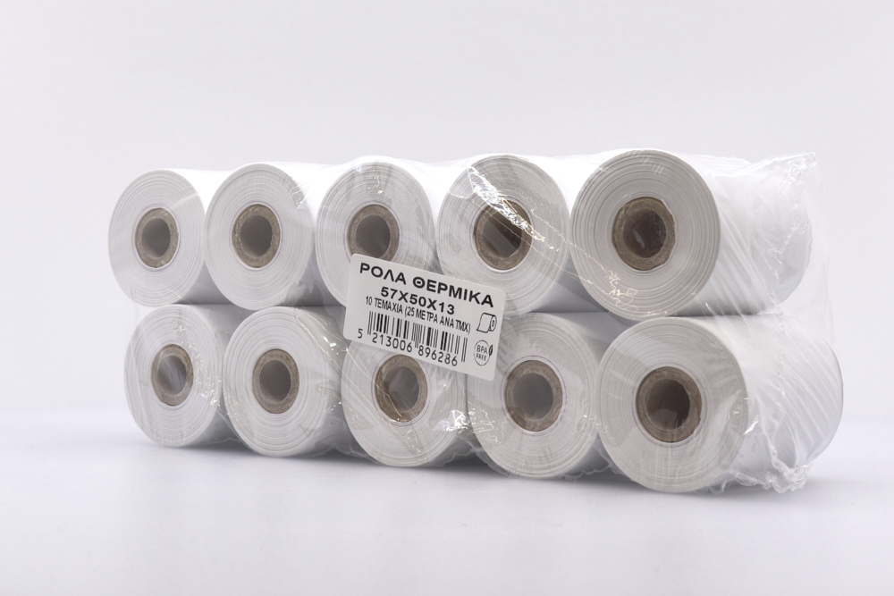 ΘΕΡΜΙΚΟ ΡΟΛΟ ΧΑΡΤΟΤΑΙΝΙΑ  57mm x 25m  10τεμ