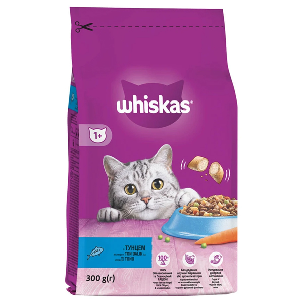 ΓΑΤΟΤΡΟΦΗ WHISKAS ΓΕΜΙΣΤΕΣ ΚΡΟΚΕΤΕΣ ΤΟΝΟΣ 300γρ