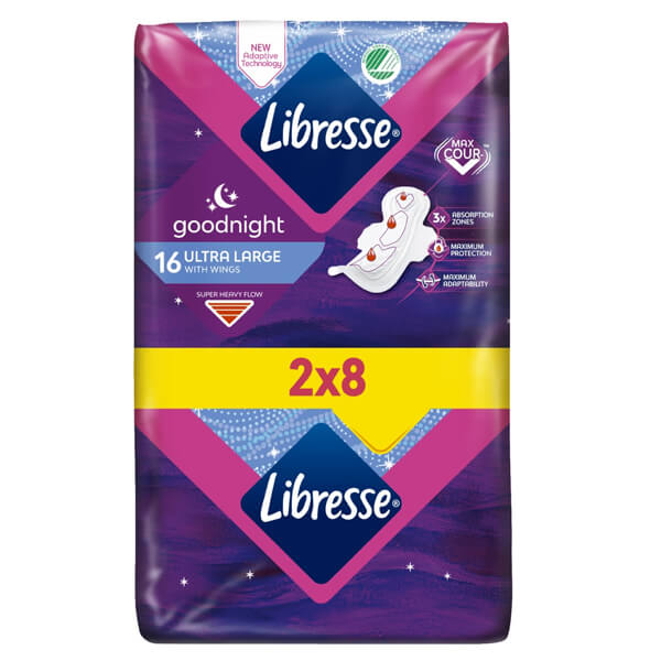 ΣΕΡΒΙΕΤΕΣ LIBRESSE ULTRA LARGE NIGHT DUO PACK 16τεμ (2x8τεμ)
