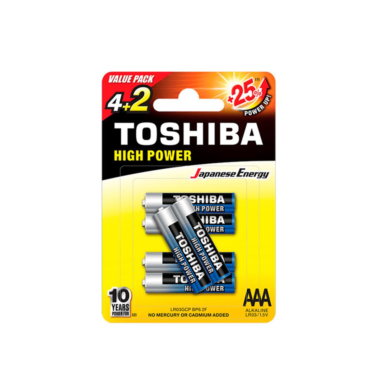 TOSHIBA LR03GCP 2F ΑΑΑ 4+2τεμ
