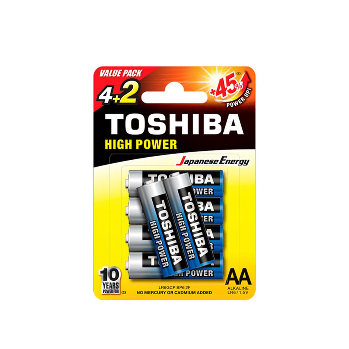 TOSHIBA LR6GCP 2F ΑΑ 4+2τεμ