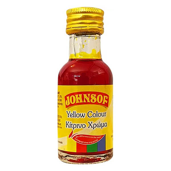 ΧΡΩΜΑ ΖΑΧΑΡΟΠΛΑΣΤΙΚΗΣ ΚΙΤΡΙΝΟ JOHNSOF 28ml