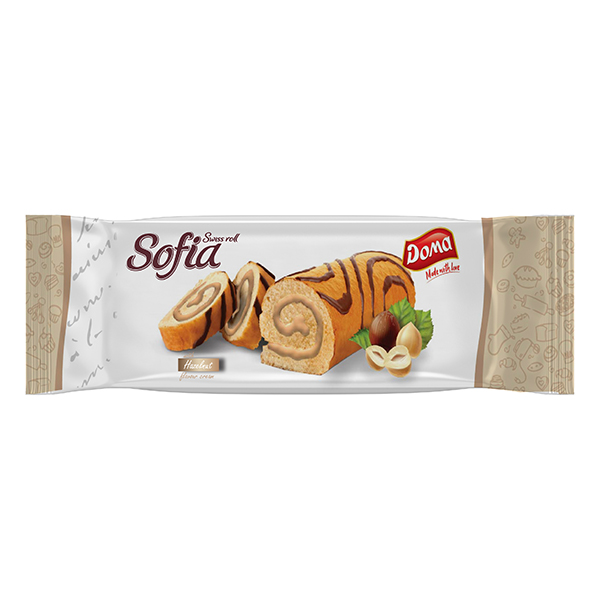 ΚΕΙΚ SWISS ROLL DOMA SOFIA ME ΓΕΜΙΣΗ ΦΟΥΝΤΟΥΚΙ  200γρ
