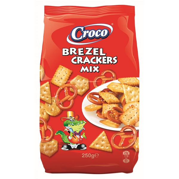 ΚΡΑΚΕΡ BREZEL MIX CROCO 250γρ