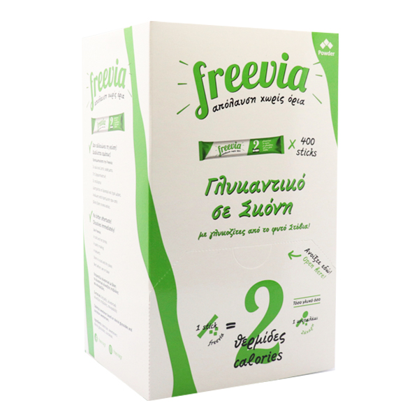 ΓΛΥΚΑΝΤΙΚΟ STEVIA STICKS FREEVIA 400τεμ