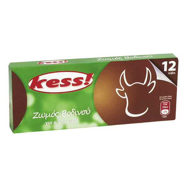 ΚΥΒΟΣ ΒΟΔΙΝΟ KESS 12τεμ x 120γρ