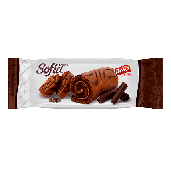 ΚΕΙΚ SWISS ROLL DOMA SOFIA ΜΕ ΓΕΜΙΣΗ ΚΑΚΑΟ 200γρ