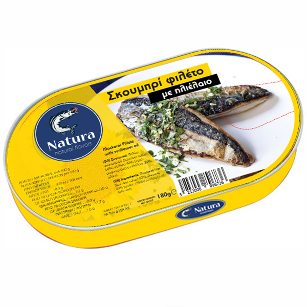 ΣΚΟΥΜΠΡΙ ΦΙΛΕΤΟ ΣΕ ΗΛΙΕΛΑΙΟ NATURA 170γρ