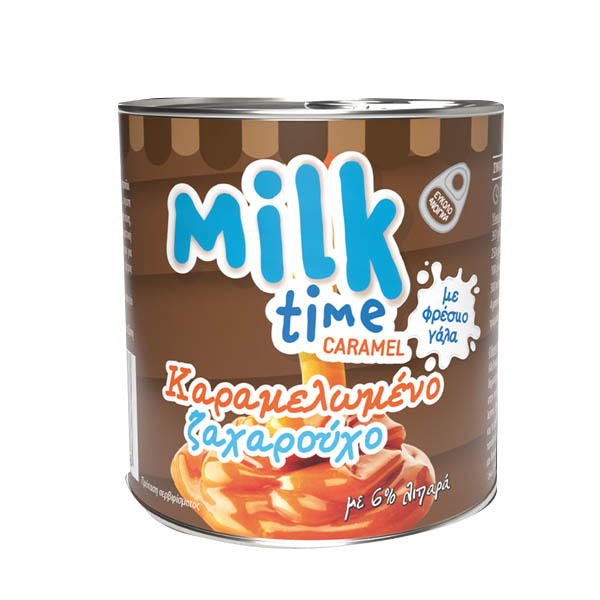 ΖΑΧΑΡΟΥΧΟ ΓΑΛΑ ΚΑΡΑΜΕΛΩΜΕΝΟ 6% MILK TIME 397γρ