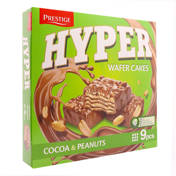 ΓΚΟΦΡΕΤΑΚΙΑ HYPER ΚΑΚΑΟ & ΦΥΣΤΙΚΙΑ 167γρ