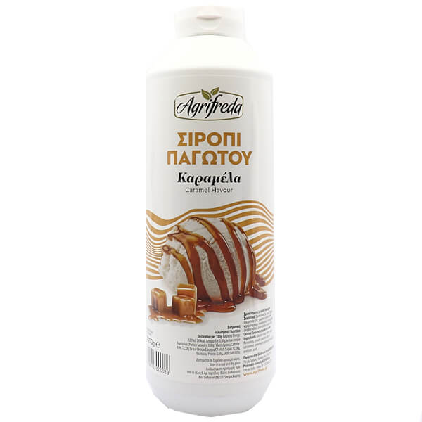 ΣΙΡΟΠΙ ΠΑΓΩΤΟΥ ΚΑΡΑΜΕΛΑ AGRIFREDA 1000γρ