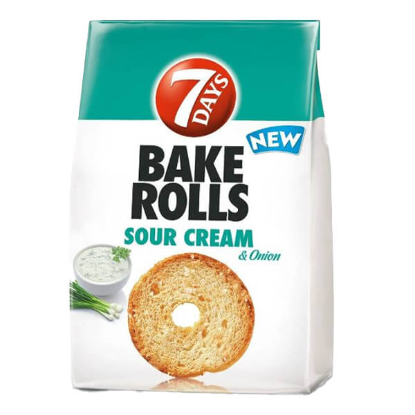 BAKE ROLLS SOUR CREAM & ONION 80γρ