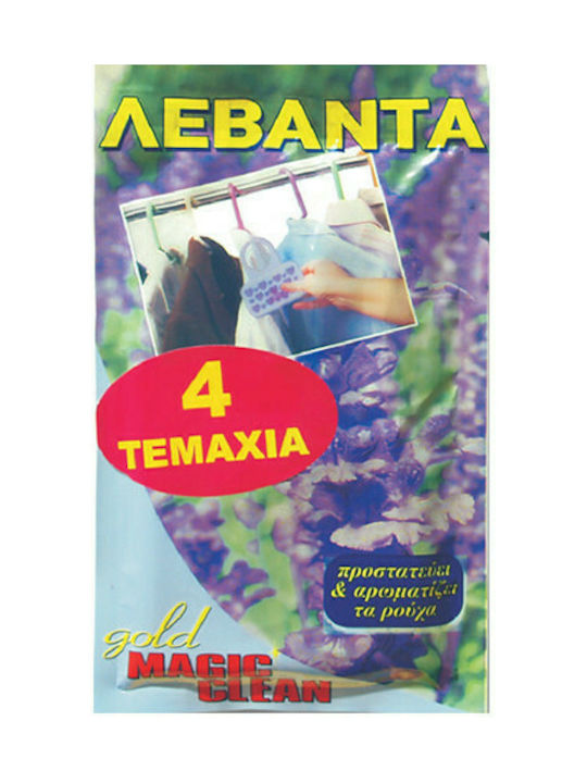 ΑΡΩΜΑΤΙΚΟ ΝΤΟΥΛΑΠΑΣ GOLD MAGIC CLEAN ΛΕΒΑΝΤΑ 4τεμ