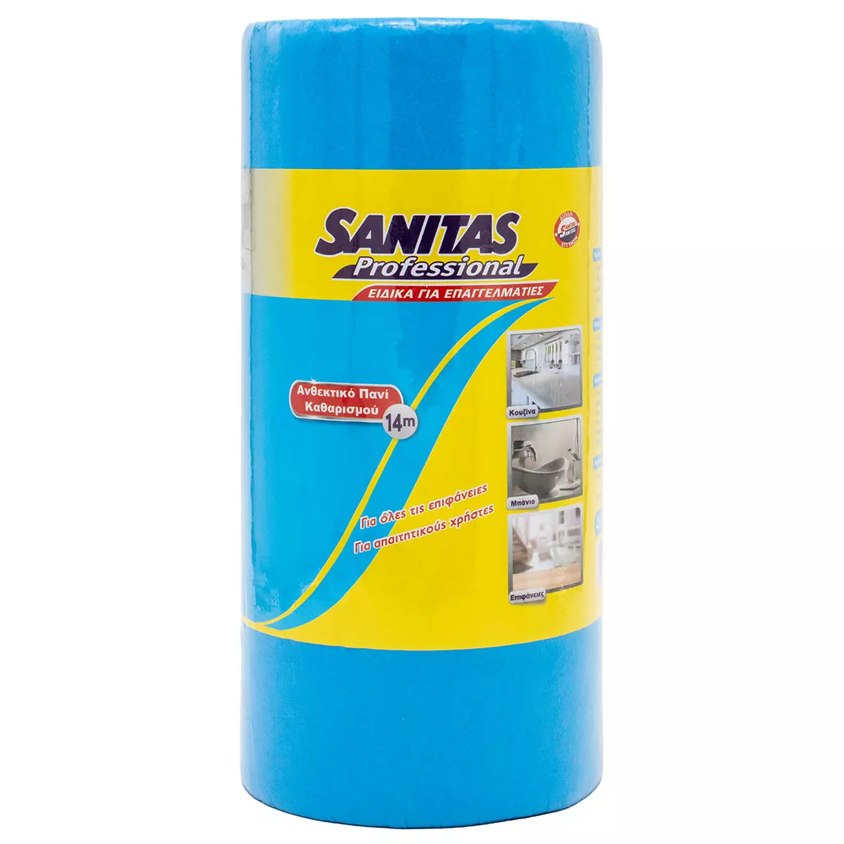 ΣΠΟΓΓΟΠΕΤΣΕΤΑ ΓΕΝΙΚΟΥ ΚΑΘΑΡΙΣΜΟΥ ΣΕ ΡΟΛΟ SANITAS PROFESSIONAL 14μ